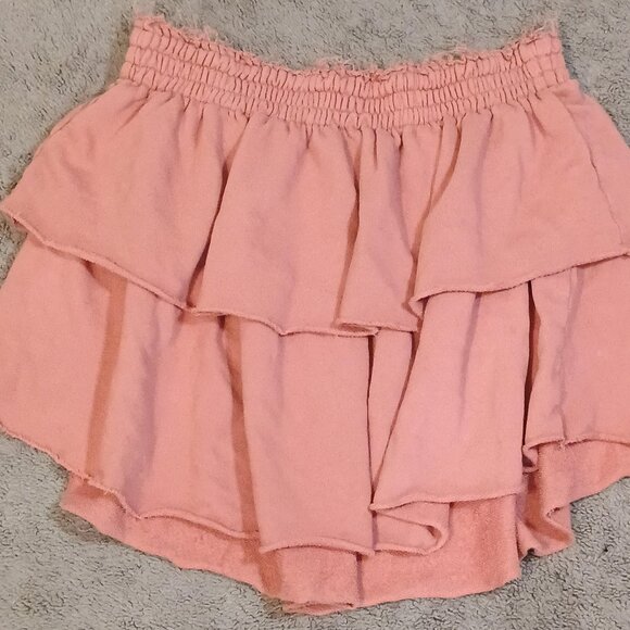 aerie Dresses & Skirts - Aerie/Tiered Mini Skirt/Womens Medium/Terracotta/Ruffle Elastic Waist**